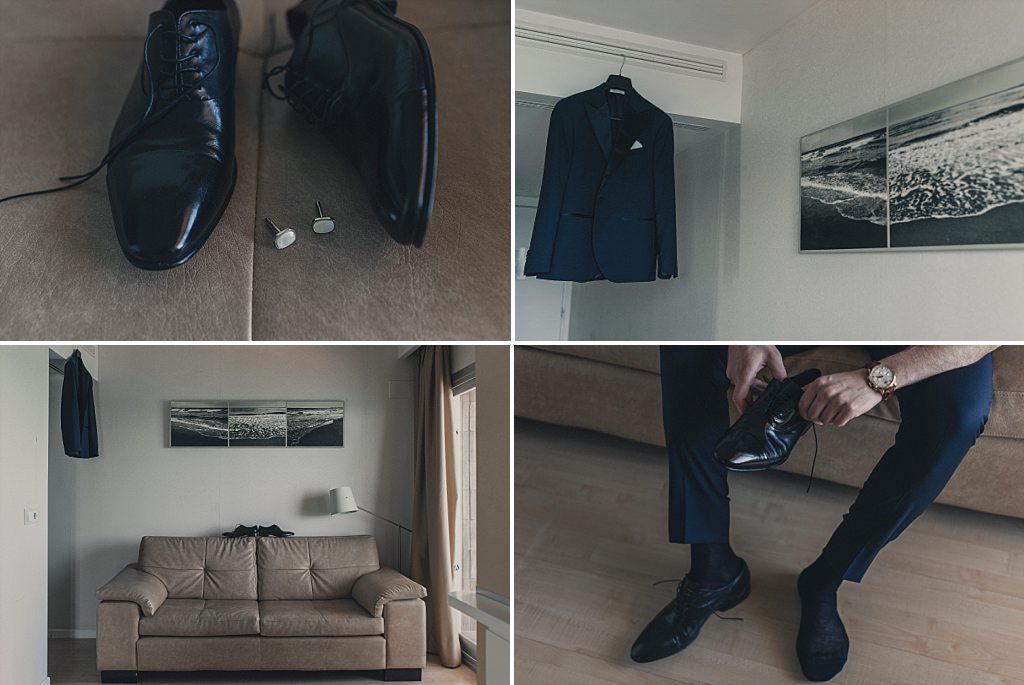 Traje y complementos de novio