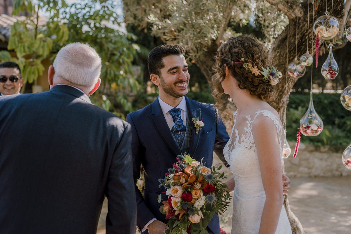 El encuentro de los novios